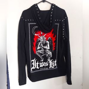 Killstar Lit Zip Hoodie NWT🔥🖤